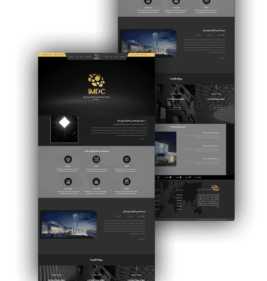 Landing page design — selection 11